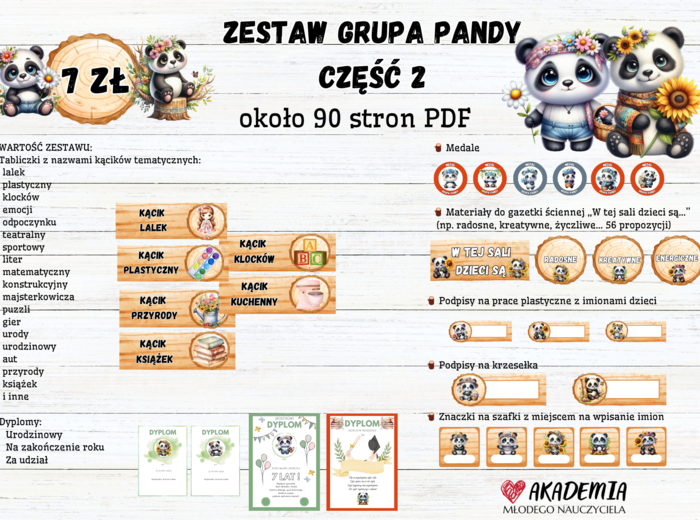 ZESTAW GRUPA PANDY 2