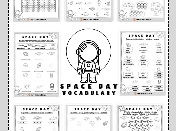Space Day - Vocabulary (Dzień Kosmosu słownictwo)