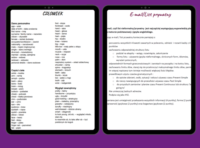 Notatki maturalne - Angielski P+R