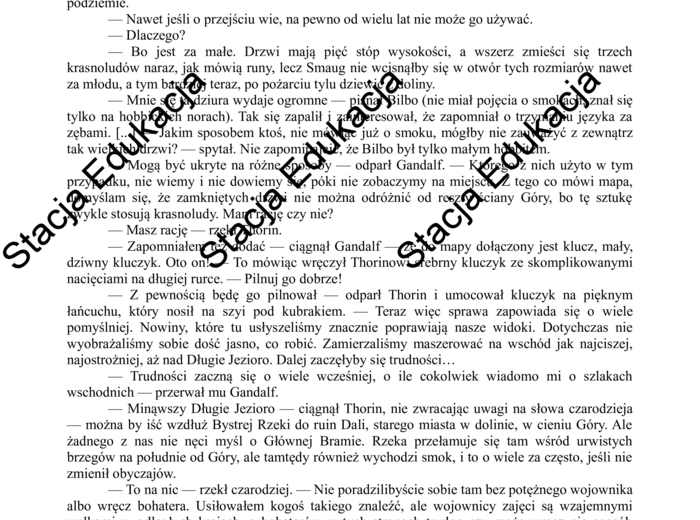 Egzamin ósmoklasisty – Arkusz z języka polskiego „Hobbit, czyli tam i z powrotem” | Pełny test z kluczem odpowiedzi