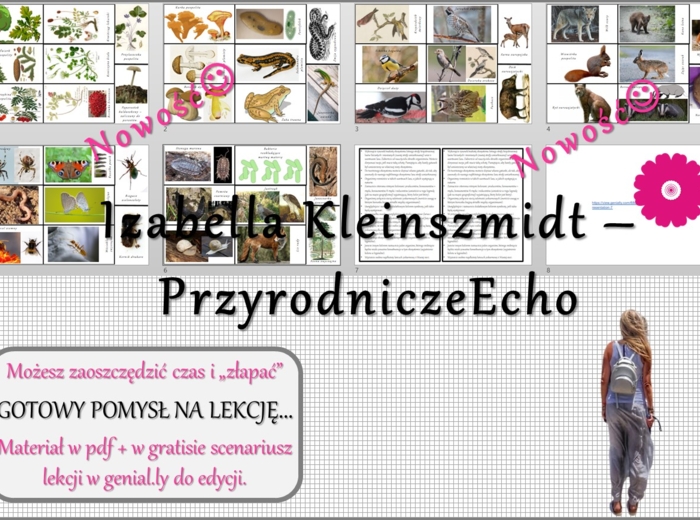 Pomysł na lekcję/pomysł na projekt/układanka/materiał do lekcji do tematu „Ekosystem” w pdf. W gratisie niekomercyjny scenariusz lekcji/pomysł na lekcję w programie genial.ly do edycji. Na podstawie wydawnictwa Nowa Era. Biologia 8. Dział „Ekologia”. Now