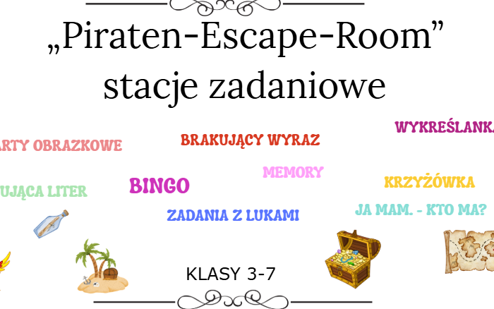Stacje zadaniowe - Piraci - Język niemiecki