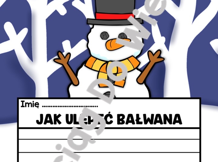 Zima - Jak ulepić bałwana