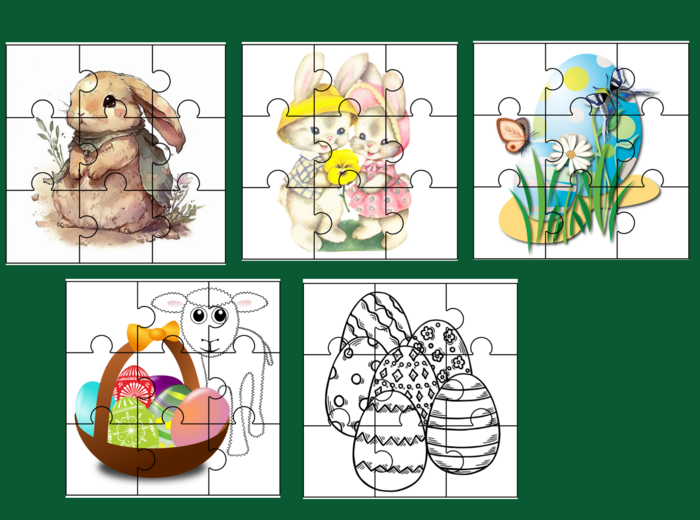 WIELKANOC - puzzle - 17 szt.