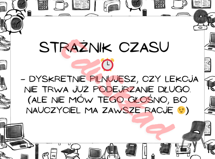 📰 Gazetka „Obowiązki Dyżurnego” 🚨