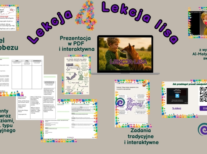 Mały Książę- scenariusz, karty pracy, AI