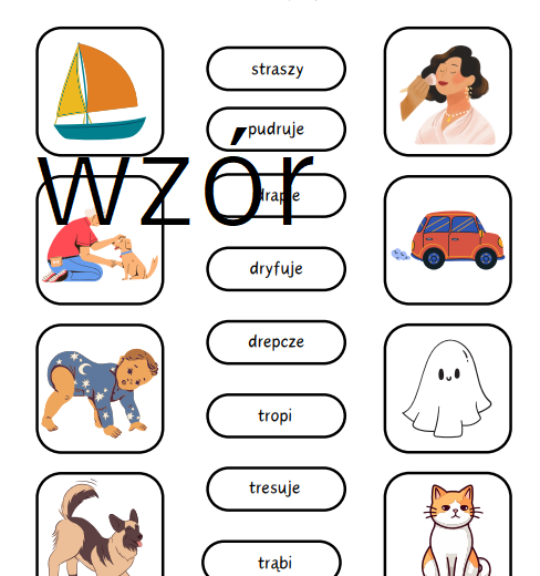 Poćwicz głoskę r - tr dr wyrazy