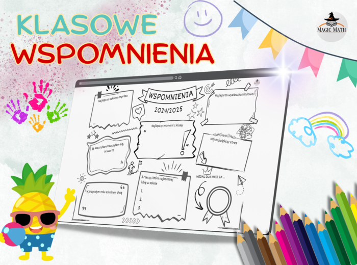 KLASOWE WSPOMNIENIA - darmowa karta pracy