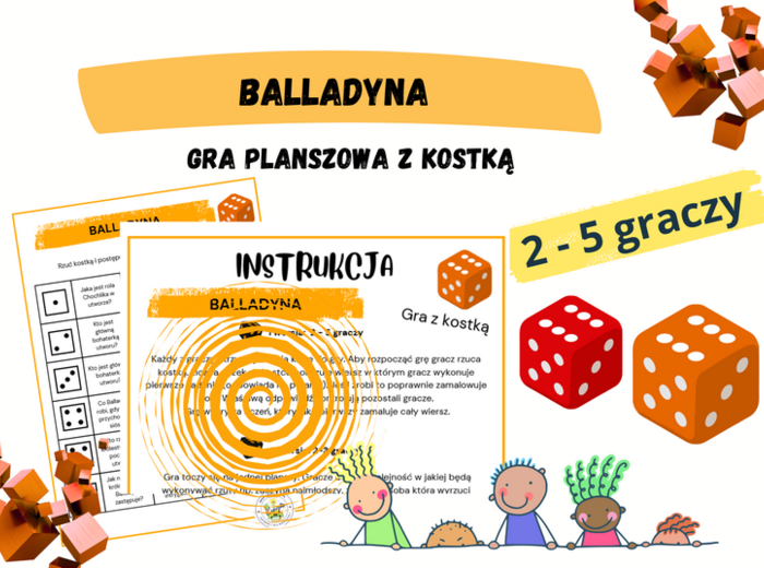 Balladyna - gra planszowa z kostką