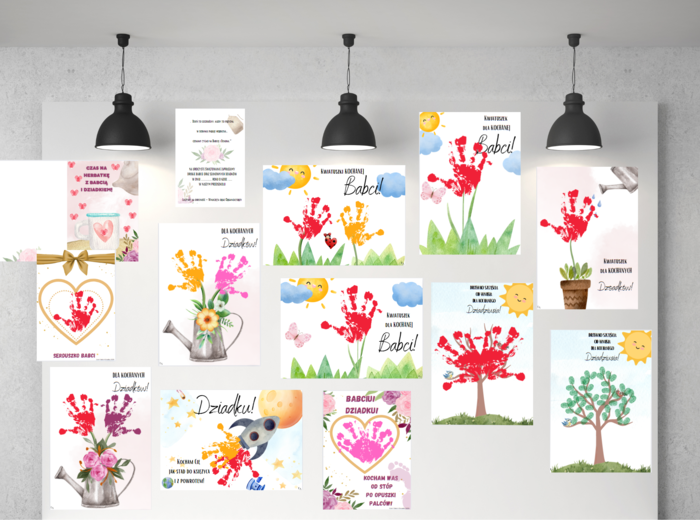 Jedna paczka wszystkich materiałów na Dzień Babci i Dziadka