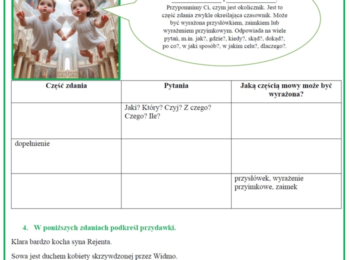 Powtórz przed egzaminem - części zdania, dramat