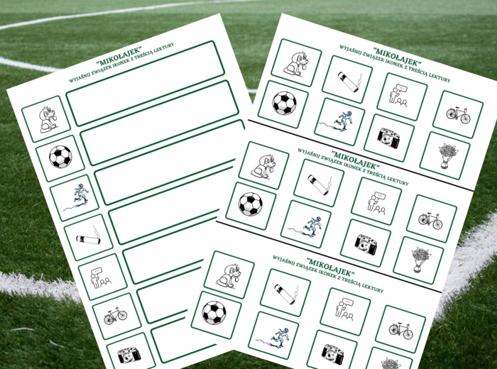 "MIKOŁAJEK" – ikonki – wklejki – karta pracy – lektury 4-6