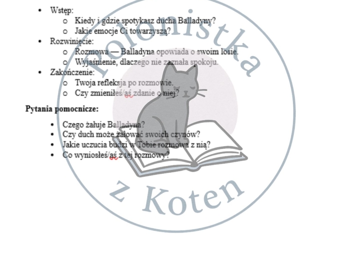 Schematy do opowiadań, rozprawek i przemówień – egzamin ósmoklasisty