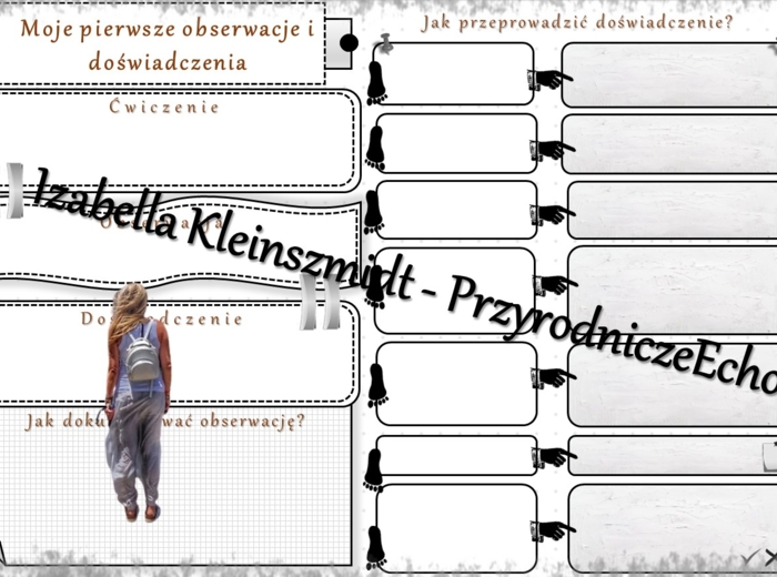 Karta pracy „Moje pierwsze obserwacje i doświadczenia” wykonana w power point do edycji. Przyroda 4, „Ja i przyroda” na podstawie wydawnictwa MAC
