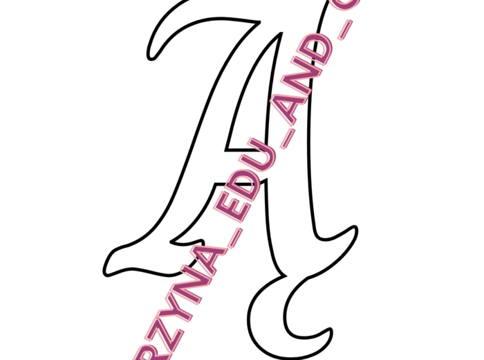 Szablon liter - charm - wielkie