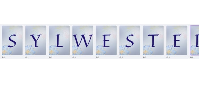 SYLWESTER - NAPIS NA GAZETKĘ