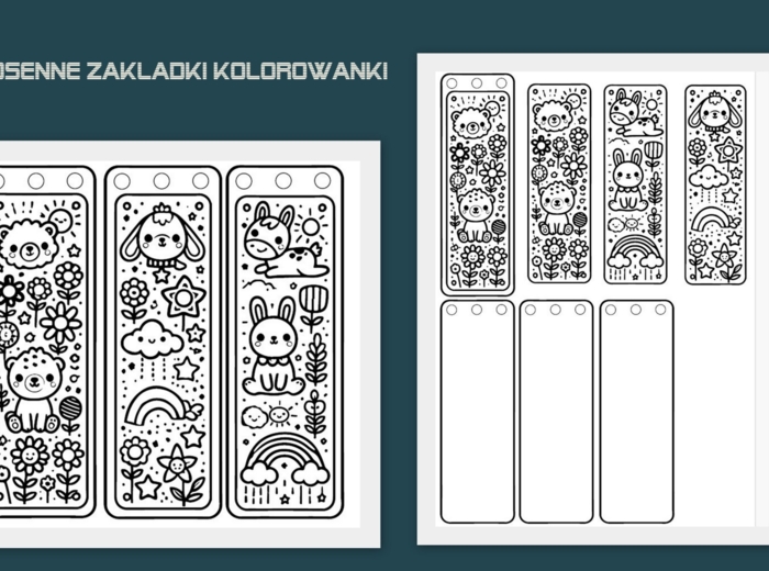 Zakładki kolorowanki dla dzieci