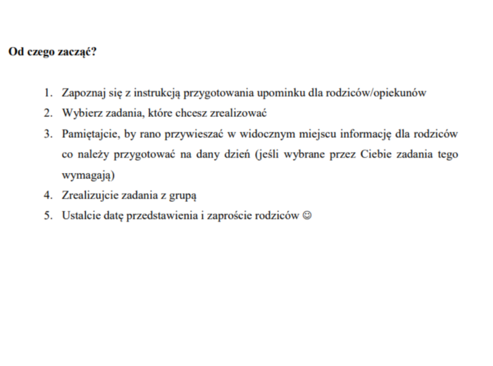 „Tak zaczęła się moja historia!”  PROJEKT, wyjątkowy scenariusz z okazji DNIA RODZINY