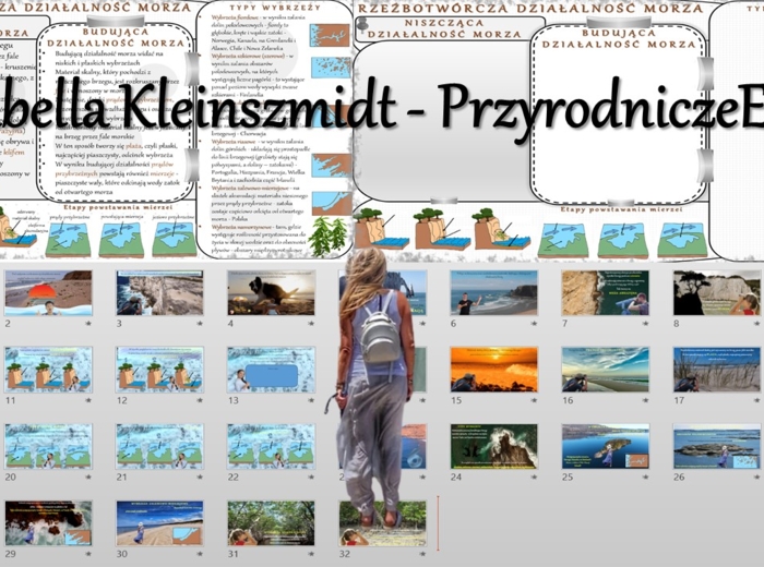 Minizestaw do tematu „Rzeźbotwórcza działalność morza” – sketchnotka + karta pracy w power point + prezentacja multimedialna w power point – Oblicza geografii I, poziom podstawowy, dla liceum ogólnokształcącego i technikum. Geografia I. Dział „Litosfera.