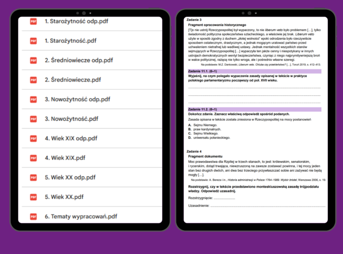 Zbiór zadań maturalnych - Historia
