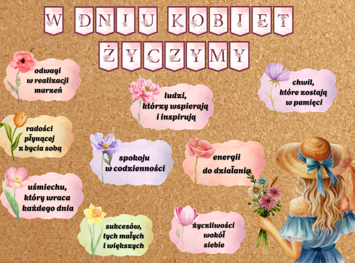 Dekoracja W DNIU KOBIET życzenia pdf