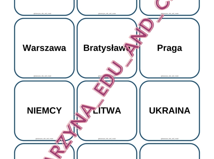 Memory - państwa i stolice Europy