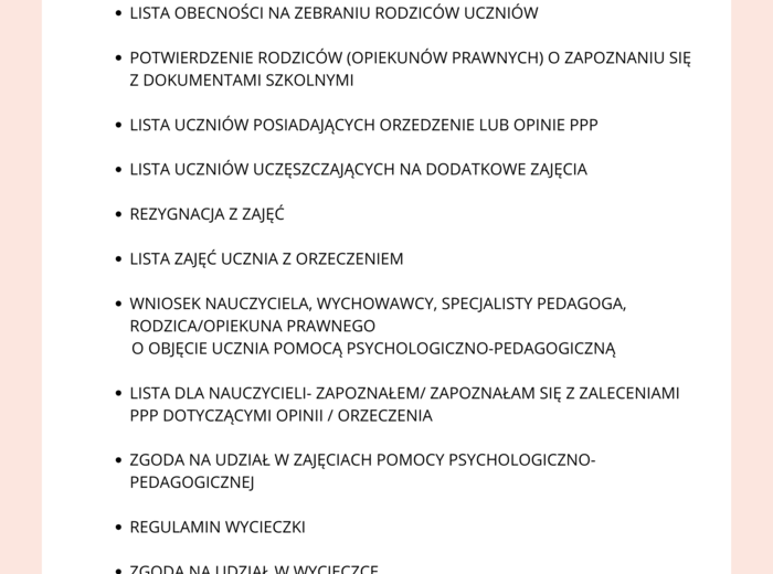 TECZKA WYCHOWAWCY + PLAN PRACY