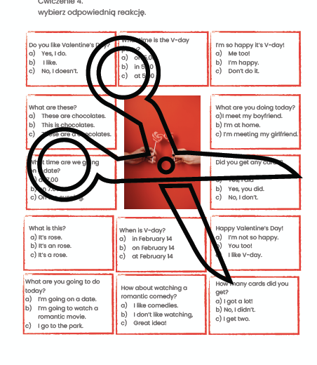 Walentynki klasa 6-8 - gotowa lekcja