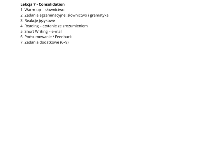 PEOPLE – gotowy pakiet lekcji pod egzamin ósmoklasisty  E8