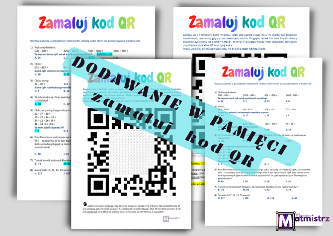Odkoduj kod QR - dodawanie w pamięci