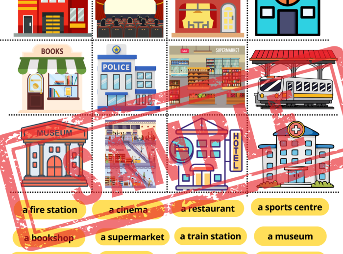 Stars and Heroes 2 Unit 3 Around town - karty pracy