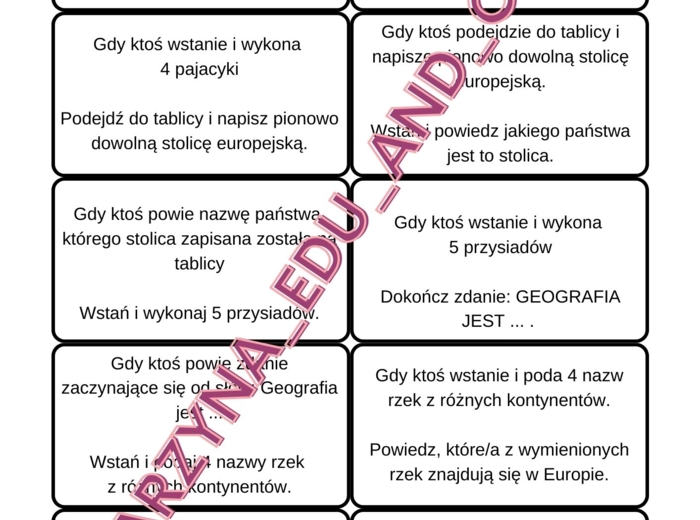 Test na czujność - część 3 geograficzna