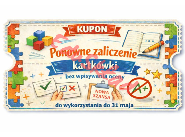 📘 Kupony motywacyjne na matematykę - Wersja 2