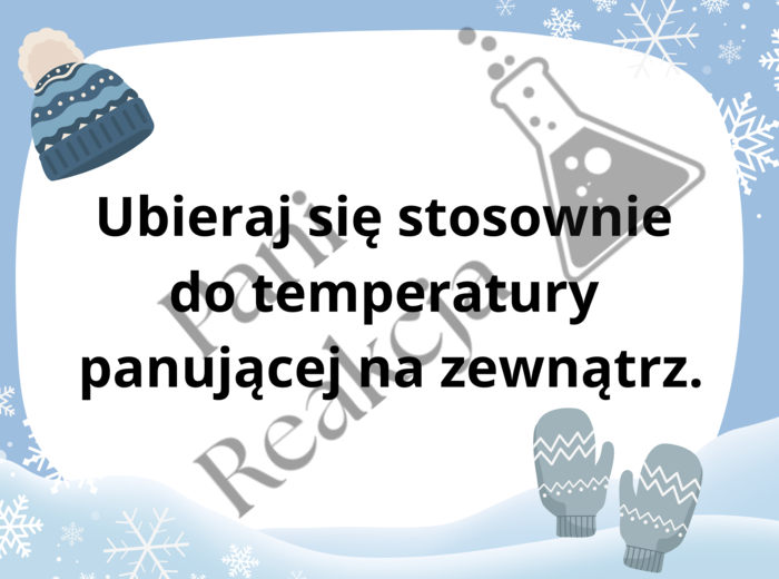 Gazetka "Bezpieczne ferie zimowe"