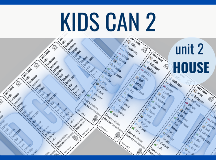 Kids Can 2 unit 2 - zakładki do książki