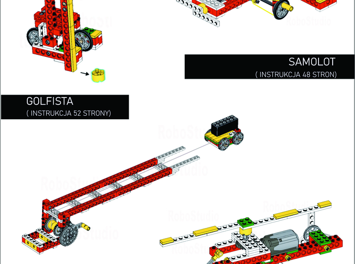 Instrukcja Golfista robotyka dla dzieci, LEGO ® Education Maszyny Proste (nr 9689), simple machines set