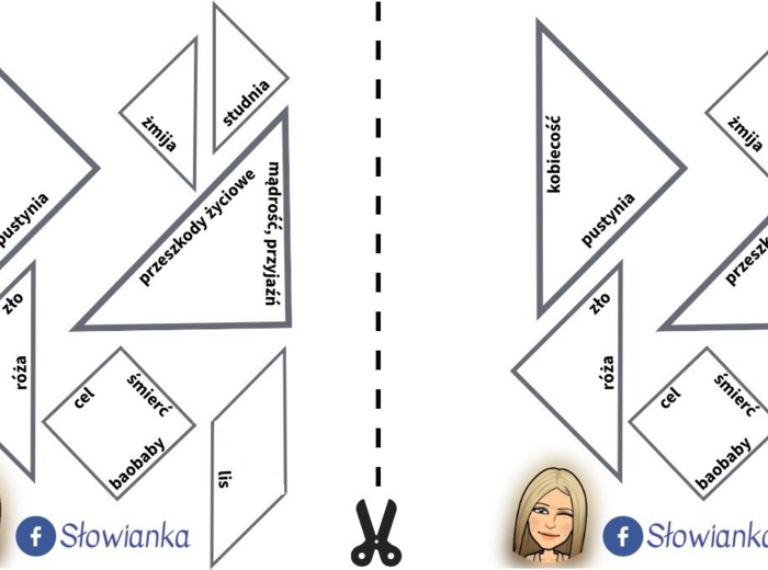TANGRAM: symbole w "Małym Księciu" + interaktywna prezentacja w genially