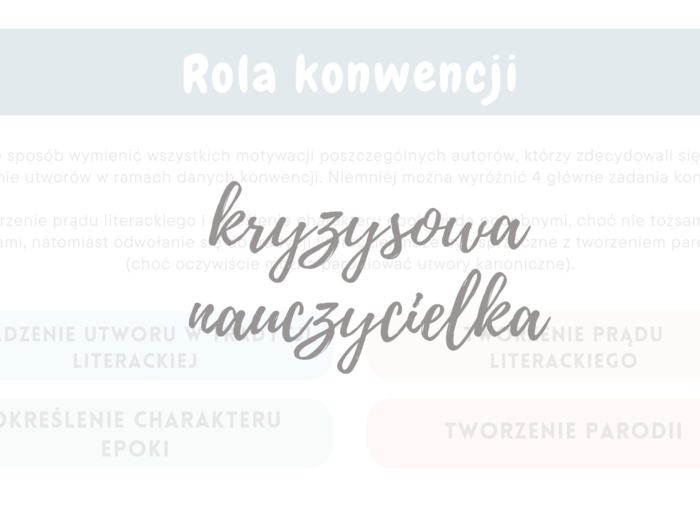 Konwencje literackie