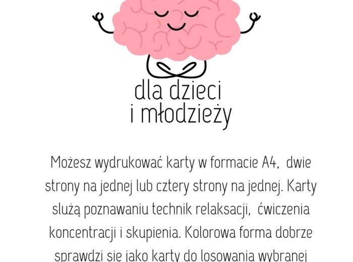 Karty uważności dla dzieci i młodzieży