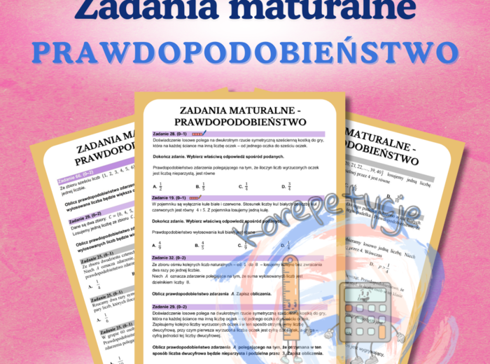 Zadania maturalne - prawdopodobieństwo