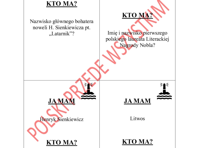 Latarnik- ja mam, kto ma?