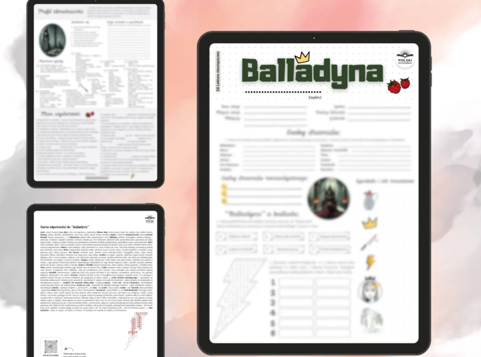 Lektury Obowiązkowe do Egzaminu Ósmoklasisty 📚 | Pakiet Kart Pracy PDF + 3 bonusy