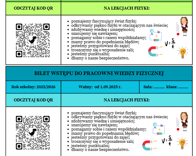 Zapoznanie z PZO z fizyki (Pierwsza lekcja fizyki po wakacjach) - SP kl.7, 8. Mrs_Physics. Fizunia.