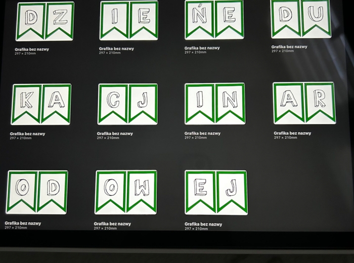 Girlanda i napis Dzień Edukacji Narodowej