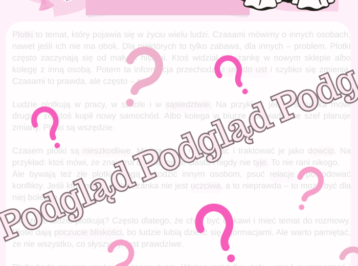 Plotki w życiu codziennym