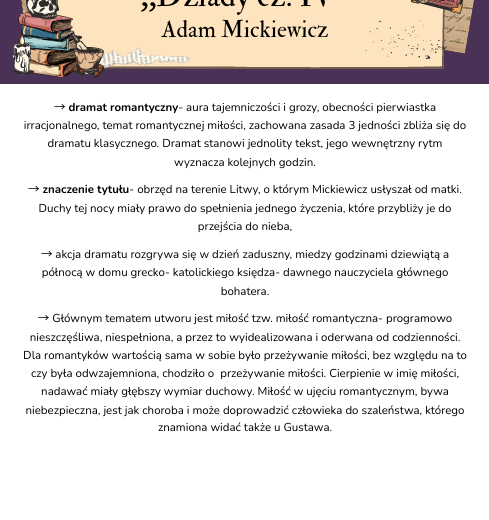 Opracowania wybranych lektur do matury 1