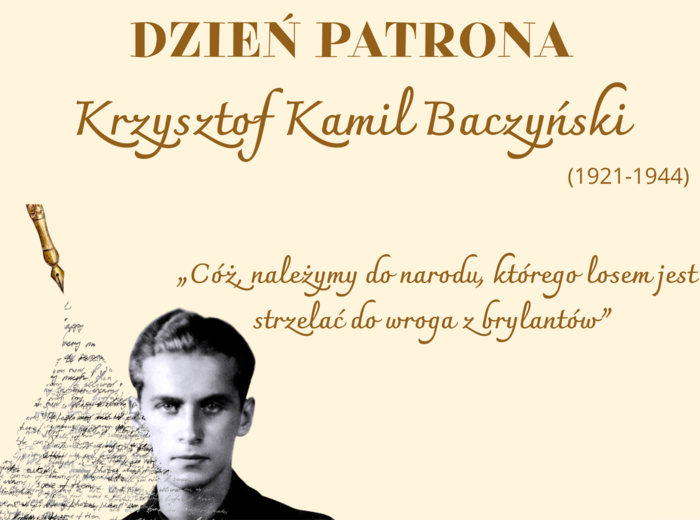 Dzień Patrona - Krzysztof Kamil Baczyński 3 różne propozycje