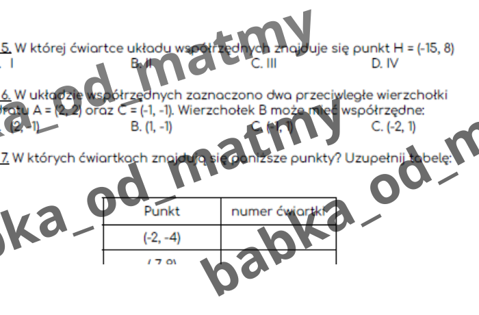W 10 tygodni do E8 – E8 matematyka – Powtórki na MAXA (dział 7)