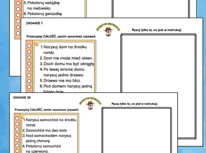 Detektyw instrukcji. Czytam. Myślę. Sprawdzam (1-3)