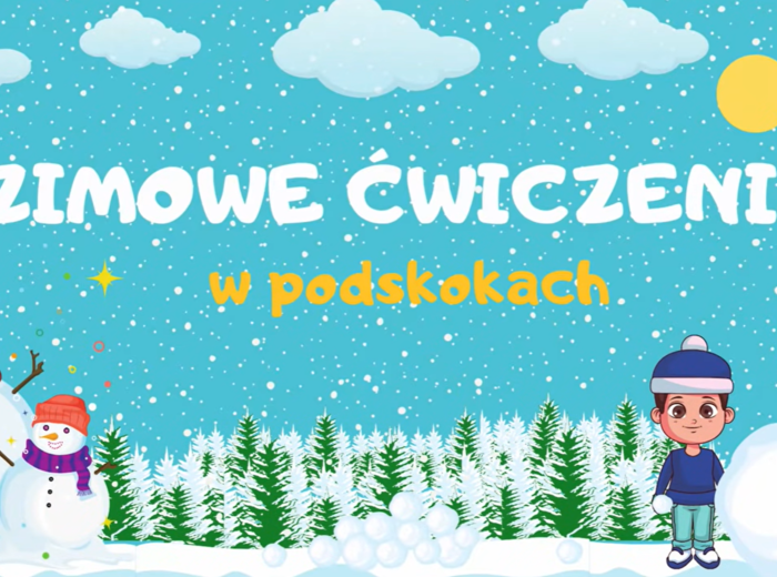 Zimowe ćwiczenia W PODSKOKACH | RYTMIKA DLA DZIECI